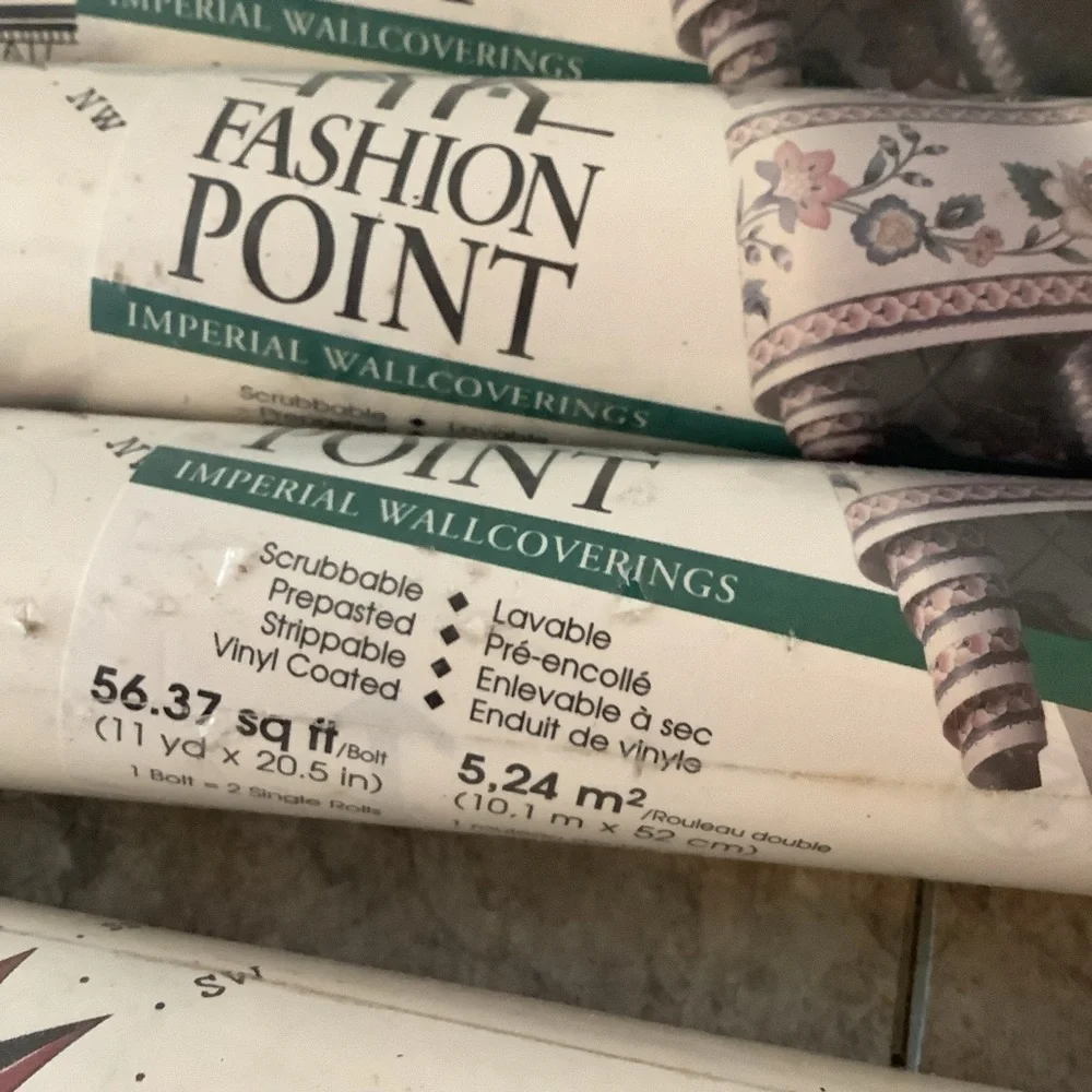Vintage Fashion Point Imperial Wall Coverings Wallpaper Nautical Ship Unopened